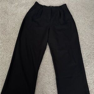 Abercrombie & Fitch Black Wide Leg Trouser